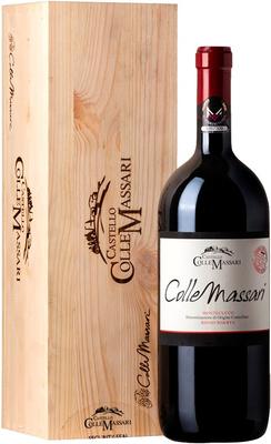 Вино красное сухое «ColleMassari Riserva» 2016 г., в деревянной подарочной упаковке