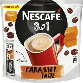 Кофе растворимый «Nescafe 3 в 1 Карамель кофе растворимый» 20 гр.
