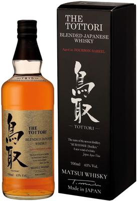 Виски японский «The Tottori Bourbon Barrel, 0.7 л» в подарочной упаковке