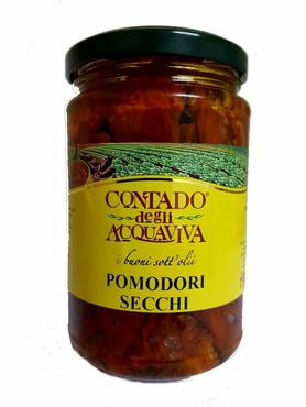 Вяленые итальянские томаты в масле «Contado Degli Acquaviva Pomodori Secchi» 280 гр.