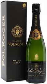 Шампанское белое брют «Pol Roger Brut Vintage» 2013 г. в подарочной упаковке