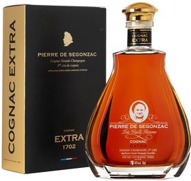 Коньяк французский «Pierre De Segonzac Cognac Grande Champagne 1er Cru EXTRA Tres Vieille Reserve» в подарочной упаковке
