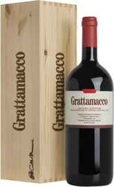 Вино красное сухое «Grattamacco Bolgheri Rosso Superiore» 2017 г., в деревянной подарочной упаковке