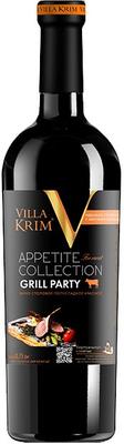 Вино столовое красное полусладкое «Villa Krim Appetite Collection Grill Party»