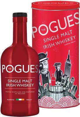 Виски ирландский «The Pogues Single Malt Irish Whiskey» в тубе
