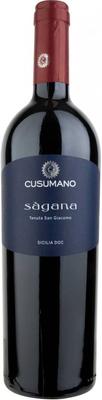 Вино красное сухое «Sagana Sicilia» 2017 г.
