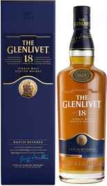 Виски шотландский «The Glenlivet 18 years» в подарочной упаковке
