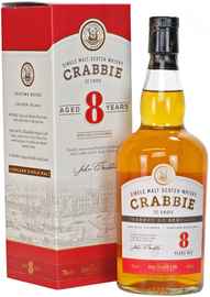 Виски шотландский «Crabbie 8 Years Old» в подарочной упаковке