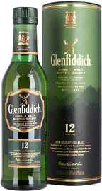 Виски шотландский «Glenfiddich 12 Years Old, 0.375 л» в тубе