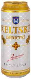 Пиво «Keltske Dedictvi Svetly Lezak» в жестяной банке