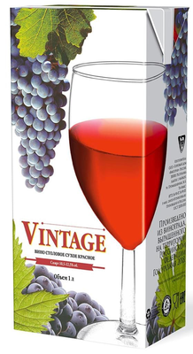 Вино красное сухое «Vintage»