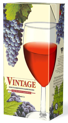 Вино красное полусладкое «Vintage»