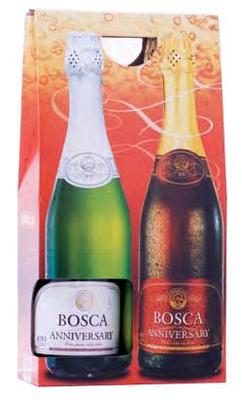 Винный напиток газированный «Bosca Anniversary» подарочный набор из 2 бутылок