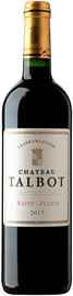 Вино красное сухое «Chateau Talbot» 2017 г.