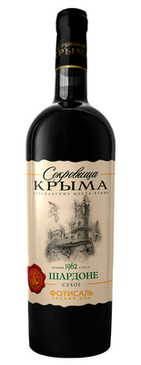 Вино столовое белое сухое «Сокровища Крыма Шардоне, 1.5 л»