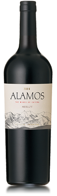 Вино красное сухое «Alamos Merlot» защищенного наименования по происхождению регион Мендоcа