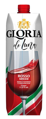 Вино столовое красное сухое «Gloria de Luna Red Dry (Tetra Pak)»