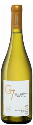 Вино белое сухое «G7 Chardonnay Loncomilla Valley Vina del Pedregal, 0.75 л» 2020 г.
