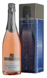 Вино игристое розовое брют «Cremant de Bourgogne Brut Rose» в подарочной упаковке
