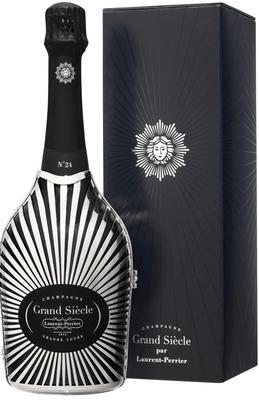 Шампанское белое брют «Laurent-Perrier Grand Siecle N°24 Robe Soleil» в металлической оплётке и подарочной коробке