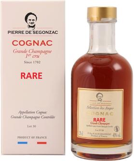 Коньяк французский «Pierre De Segonzac Cognac Grande Champagne Rare Reserve, 0.2 л» в подарочной упаковке