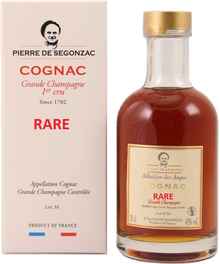 Коньяк французский «Pierre De Segonzac Cognac Grande Champagne Rare Reserve, 0.2 л» в подарочной упаковке
