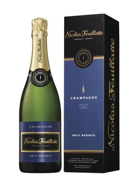 Шампанское белое брют «Nicolas Feuillatte Brut Reserve» в подарочной упаковке