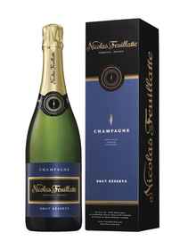 Шампанское белое брют «Nicolas Feuillatte Brut Reserve, 0.75 л» в подарочной упаковке