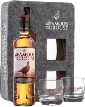 Виски шотландский «Famous Grouse» в подарочной упаковке с двумя стаканами