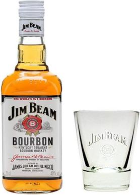 Виски американский «Jim Beam, 0.7 л» со стаканом