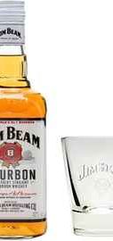 Виски американский «Jim Beam» со стаканом