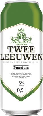 Пиво «Twee Leeuwen Premium» в жестяной банке