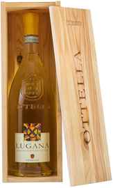 Вино белое сухое «Ottella Lugana» 2020 г., в деревянной подарочной упаковке