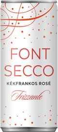 Вино игристое розовое сухое «Font Secco Kekfrankos Rose Frizzante» 2020 г., в жестяной банке