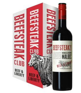 Вино красное сухое «Beefsteak Club Beef and Liberty Malbec» в подарочной упаковке