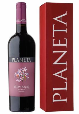 Вино красное сухое «Planeta Plumbago Nero D'avola» в подарочной упаковке