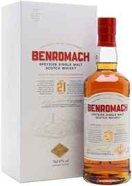 Виски шотландский «Benromach 21 Years Old» в подарочной упаковке