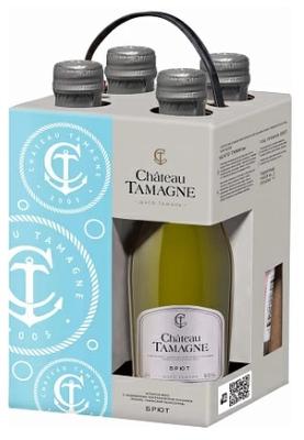 Вино игристое белое брют «Шато Тамань» в подарочной упаковке из 4-х бутылок