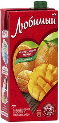 Сок «Любимый апельсиновое манго, 0.2 л»