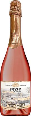 Напиток винный газированный розовый полусладкий «Розе Море Солнце» 2020 г.