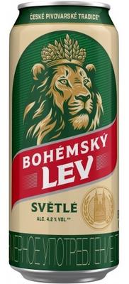 Пиво «Bohemsky Lev» в жестяной банке