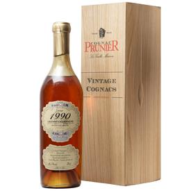 Коньяк французский «Prunier Grande Champagne 1990» в деревянной подарочной упаковке