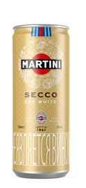 Винный напиток газированный белый полусухой «Martini Secco» в жестяной банке
