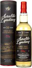 Виски шотландский «Aerolite Lyndsay 10 Years Old» в тубе