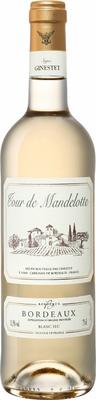 Вино белое полусладкое «Tour de Mandellotte Bordeaux Compagnie Ginestet» 2020 г.