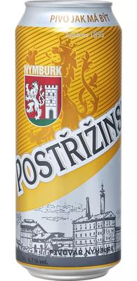 Пиво «Postrizinske Svetly Lezak» в жестяной банке