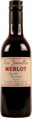 Вино красное сухое «Les Jamelles Merlot» 2019 г.