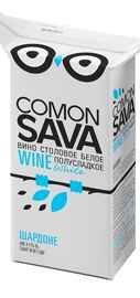 Вино столовое белое полусладкое «Comon Sava Shardonnay»