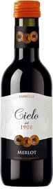 Вино красное полусухое «Cielo e Terra Merlot, 0.187 л» 2019 г.