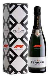 Вино игристое белое брют «Ferrari Brut Formula-1 Limited Edition, 0.75 л» в подарочной упаковке